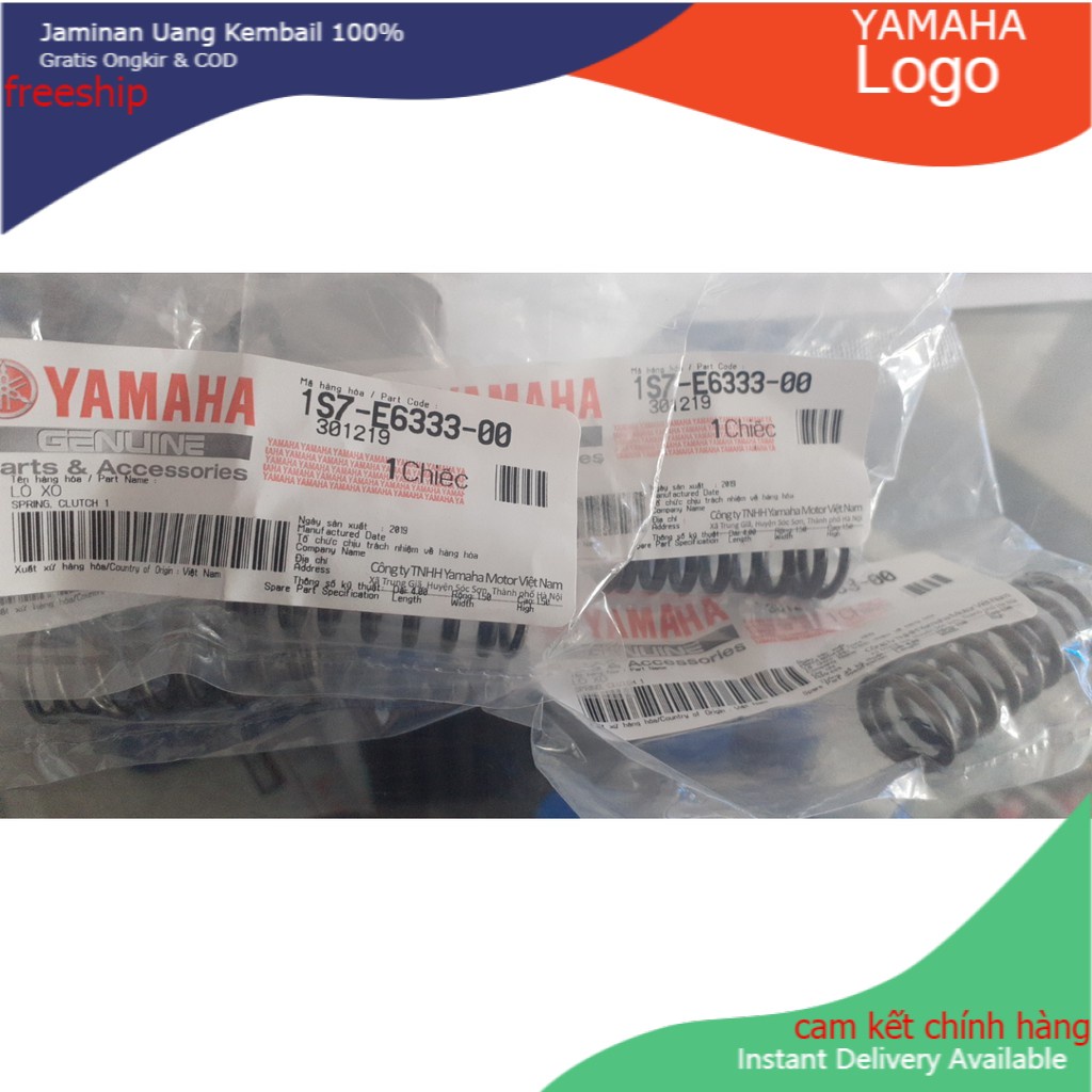 Lò xo nồi + Ốc bắt nồi zin Ex10 Ex206 không côn Exciter 135-150 bộ 4 cái chính hãng