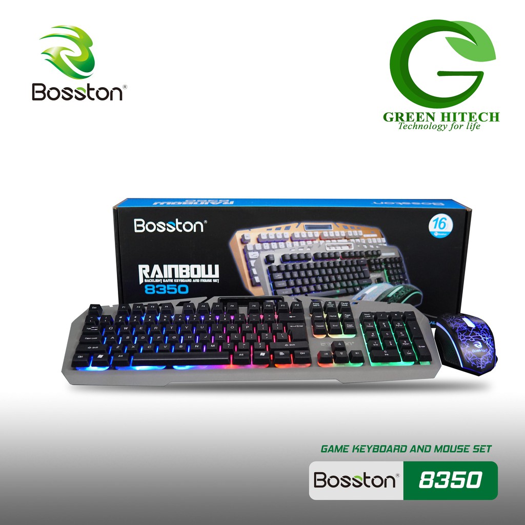 Combo bàn phím chuột gaming Bosston 8350-BH 12 THÁNG