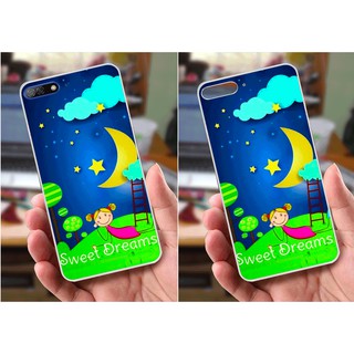 Ốp lưng Huawei Y7 Pro (2018) (dẻo viền trắng trong) - Hình Cartoon