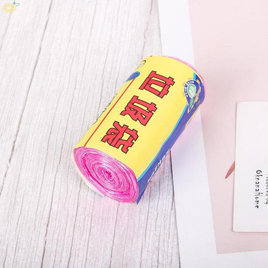Cuộn 15 túi đựng rác bằng nhựa kích thước 50cm x 45cm nhiều màu tùy chọn
