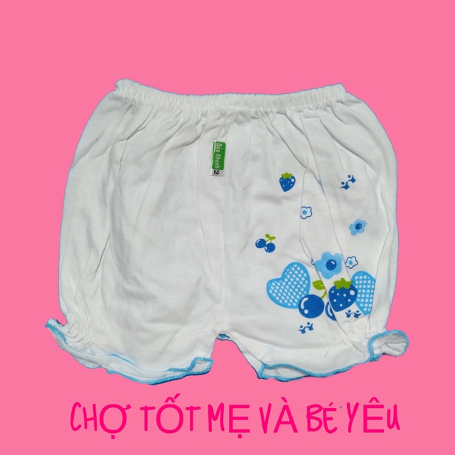 SET 5 QUẦN ĐÙI BÉ GÁI COTTON BÈO 5-13KG