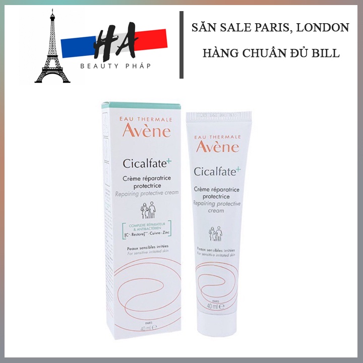 Kem dưỡng Avene Cicalfate reparing protective cream PHỤC HỒI DA 40ml (Đủ Bill)