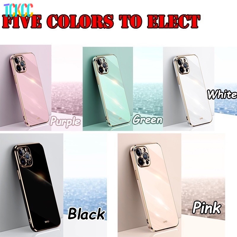 Ốp Điện Thoại Silicon Hình Vuông Mạ Màu Cho Samsung Galaxy S20 Note 20 Ultra Note 10 S10 Plus Note 10 S10 Lite J7 Prime