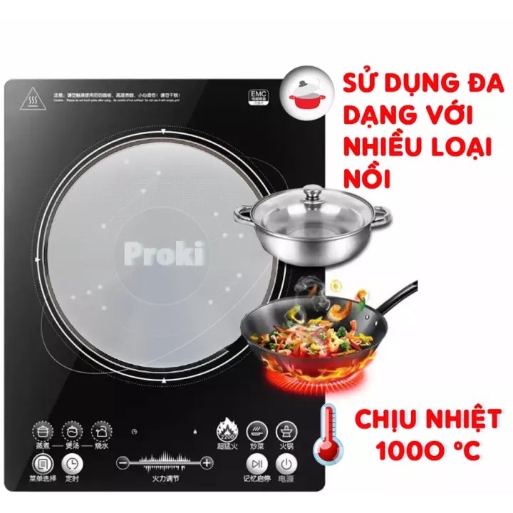 Miếng lót bếp từ silicone Proki cao cấp chống trầy xước bếp, chịu lực, giữ vệ sinh, tiết kiệm
