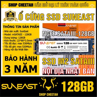 Ổ cứng SSD NGFF SATAIII SunEast 128GB nội địa Nhật Bản CHÍNH HÃNG Bảo hành 3 năm M2 Sata3 SSD chính hãng thumbnail