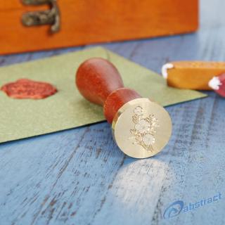 Con Dấu Sáp Cán Gỗ Phong Cách Retro