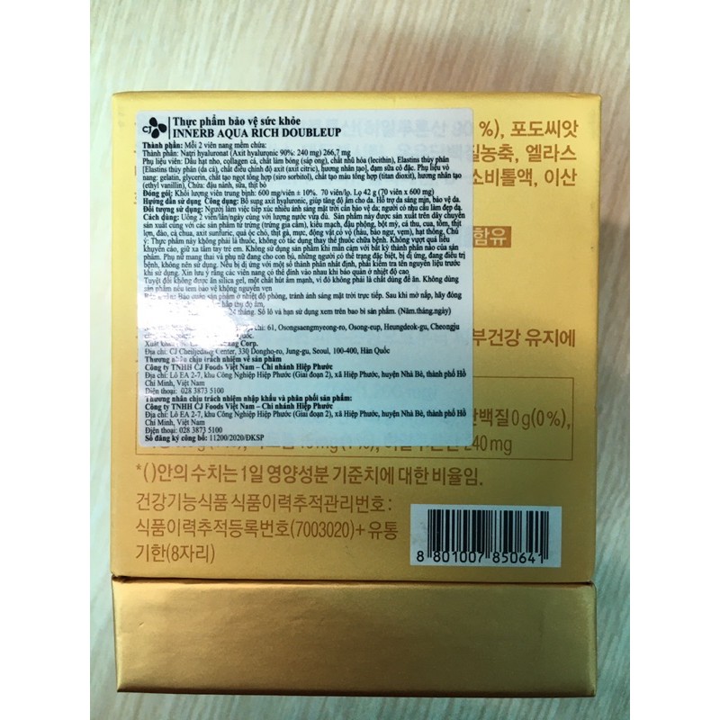 [ Mẫu mới 2020] VIÊN CẤP NƯỚC 𝐈𝐍𝐍𝐄𝐑𝐁 𝐀𝐐𝐔𝐀 𝐑𝐈𝐂𝐇 𝐃𝐎𝐔𝐁𝐋𝐄 𝐔𝐏 70 VIÊN | BigBuy360 - bigbuy360.vn