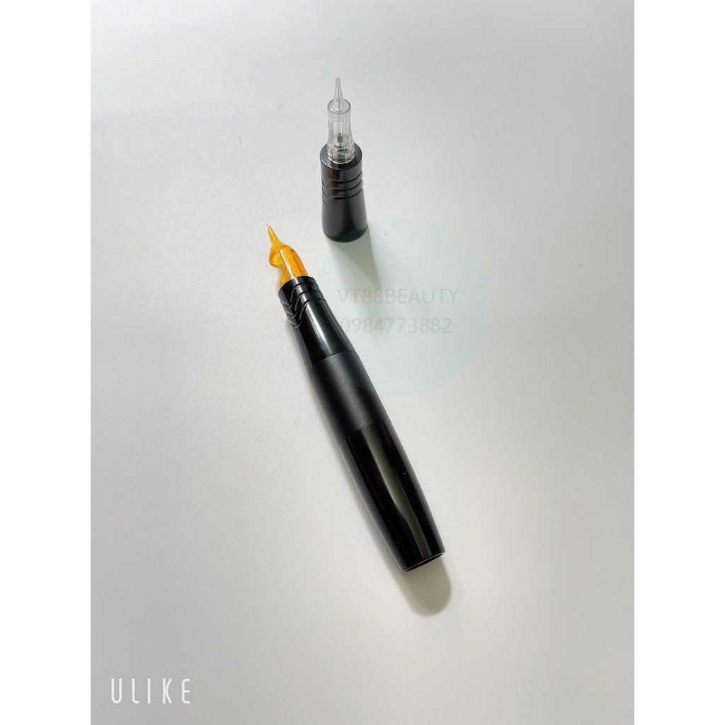 Máy Pen Mini Pen 5.0 Với 2 Đầu Tatto Phun Xăm Môi Siêu Nhanh Đi Sợi Lông Mày Siêu Nét