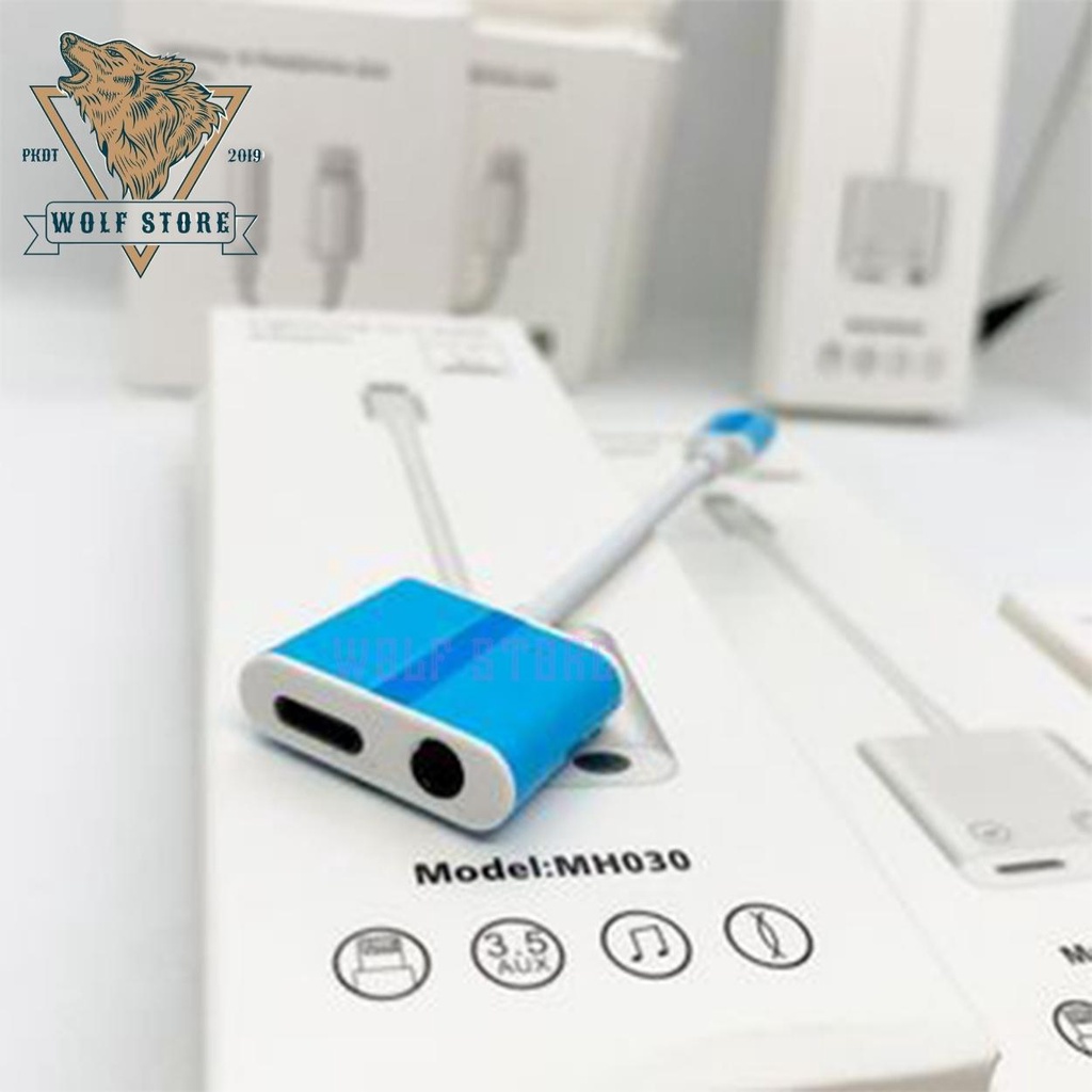 Jack chuyển đổi 2 cổng - Vừa sạc vừa cắm tai nghe cho ip7/7p/8/8p/x/xs max/11/11pro/11pro max