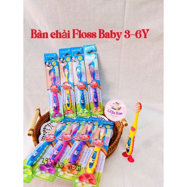 Bàn chải Floss Brush của BrushBaby UK cho bé 3-6Y