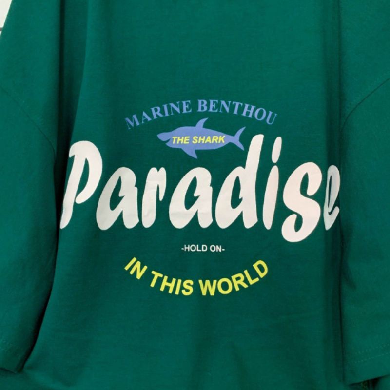 Áo thun tay lỡ unisex Paradis