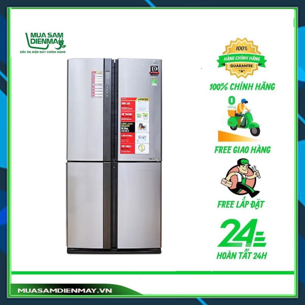 Tủ lạnh Side by side 4 Cửa Inverter 626 lít Sharp SJ-FX630V-ST --Chỉ giao tại HN--