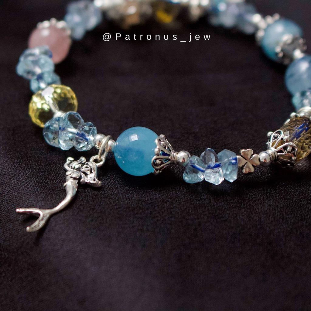 Vòng Tay Aquamarine Tiên Cá Charm Bạc 925 VTAC925 Patronus