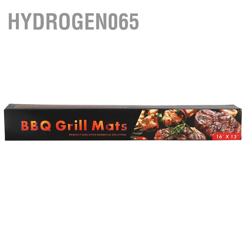 Hydrogen065 5PCS BBQ Mats Reusable Grill Cooking Pad for Household Kitchen Outdoor Ba