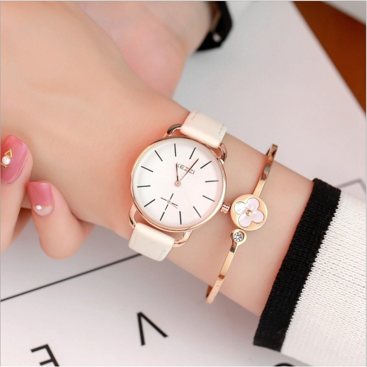 Đồng Hồ Nữ Chính Hãng KEZZI 1675 Dây Da Thời Trang Nhiều Màu Cực Đẹp