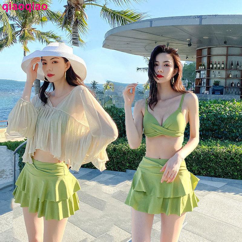Set Đồ Bơi Hai Mảnh Phong Cách Hàn Quốc Quyến Rũ Dành Cho Nữ