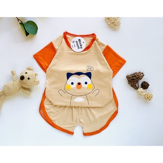 Bộ cộc tay thun lạnh Minky Mom