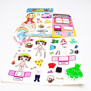 Hình Dán Búp Bê 💖𝑭𝑹𝑬𝑬𝑺𝑯𝑰𝑷💖 Sticker Công Chúa - Mô Hình Giấy