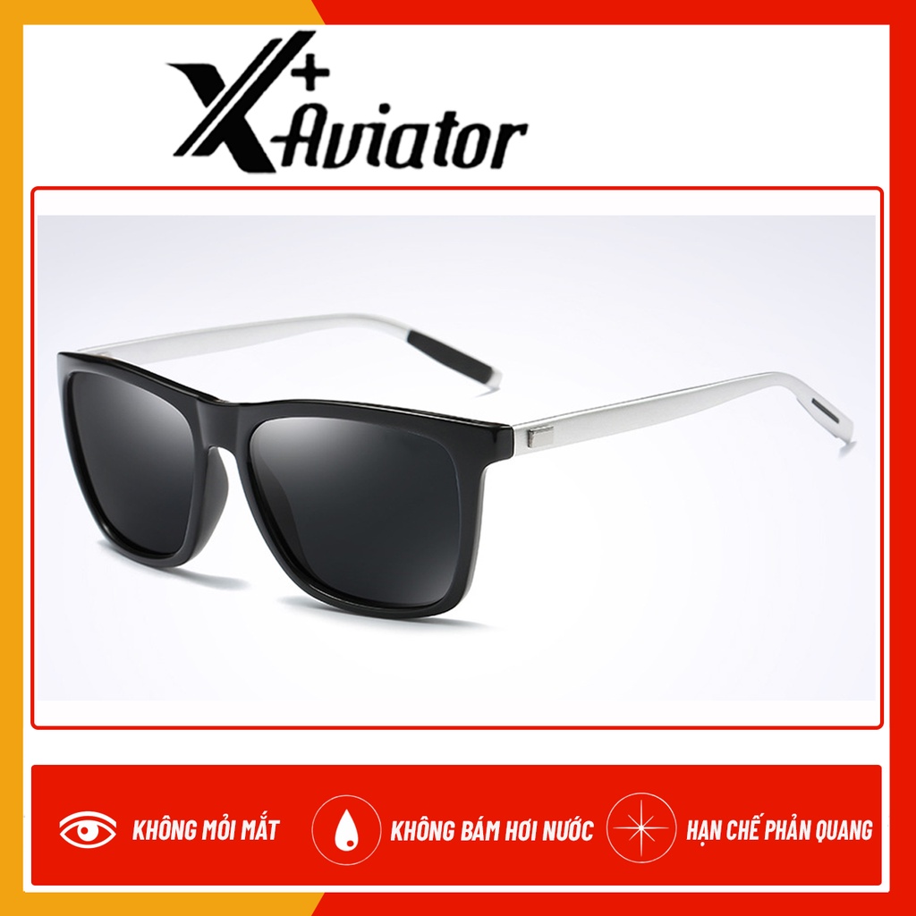 Kính Mắt Nam Nữ Cao Cấp, Mắt Kính Chống Tia UV 400 Phân Cực Chống Chói Gọng Kính Hợp Kim Siêu Cứng Siêu nhẹ