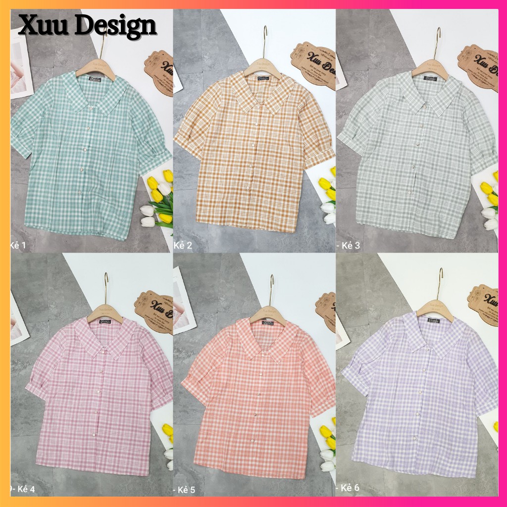 [ Mã WASTRUN4 giảm 10% tối đa 30K đơn 99K] Áo Sơ Mi Nữ Kiểu Xuu Design, Áo Kiểu Thời Trang Nhiều Màu Sắc- SP09 | BigBuy360 - bigbuy360.vn