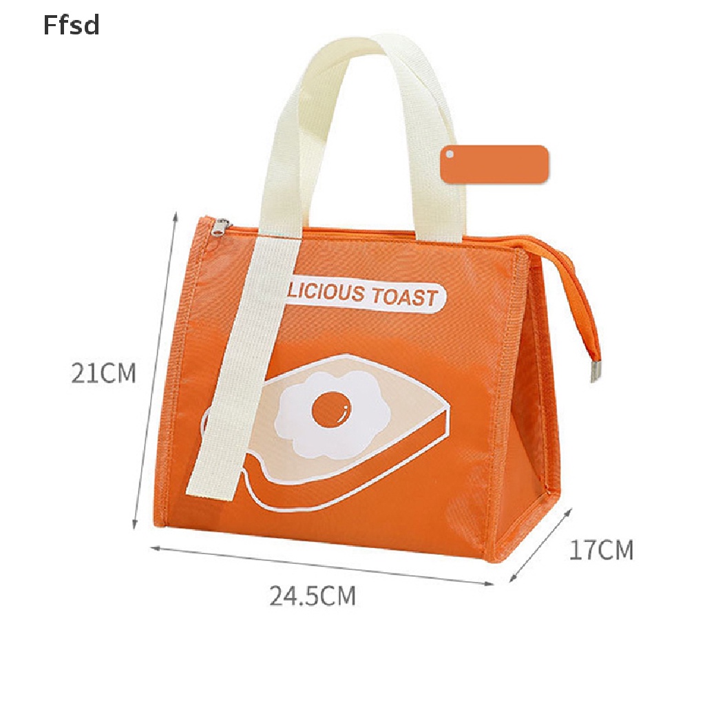 {Ffsd} Túi Đựng Hộp Cơm Trưa Xách Tay Cách Nhiệt Họa Tiết Hoạt Hình Nhỏ Gọn Dành Cho Phụ Nữ Và Trẻ Em Đi Du Lịch Dã Ngoại