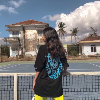 ❄️áo thun tay lỡ form rộng hades xanh