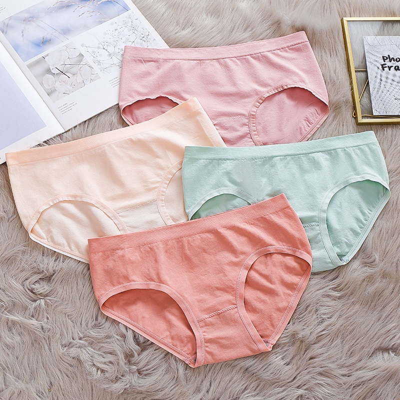 Quần lót cotton không đường may kháng khuẩn thiết kế cho nữ