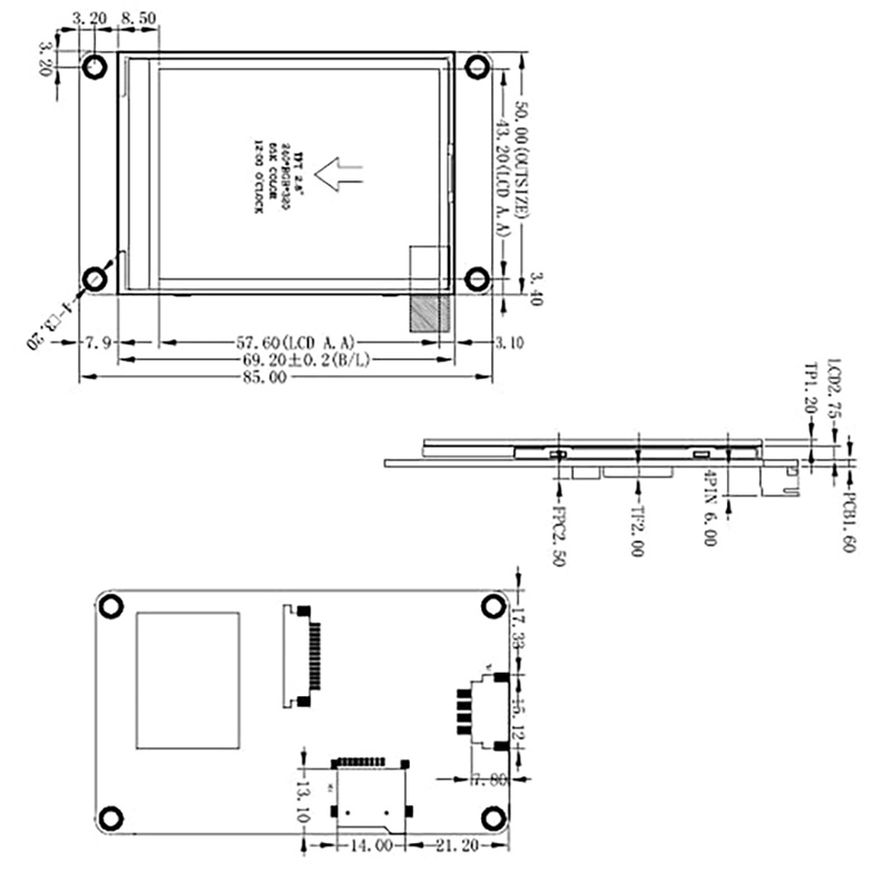 Mô Đun Cảm Ứng 2.4 Inch 2.8 Inch Discovery Series HMI NX3224F028