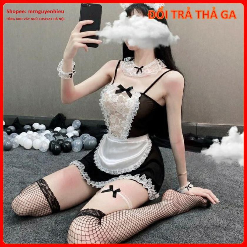 Bộ đồ ngủ cosplay hầu gái sexy [hg001], đầm ngủ cosplay giúp việc chụp ảnh indoor studio - mrnguyenhieu - Hà Nội