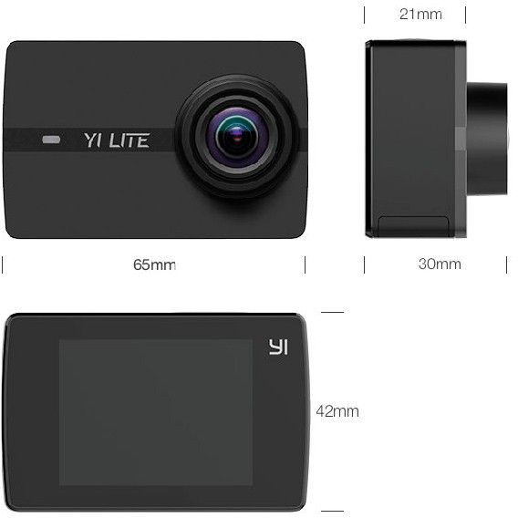 Camera hành động Yi Action Lite 4K J11 Quốc Tế - Chính hãng DigiWorld Siêu Chống Rung