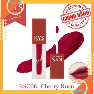 Son kem lì chocolate khử chì Crush KYS (Cherry Rush) 3.5g Chocolate Kiss