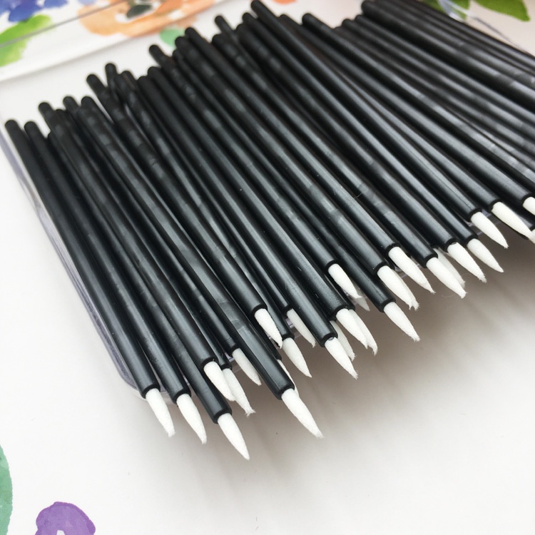 [Hàng mới về] Bộ 5 cọ trang điểm môi/ kẻ mắt dùng một lần tiện lợi