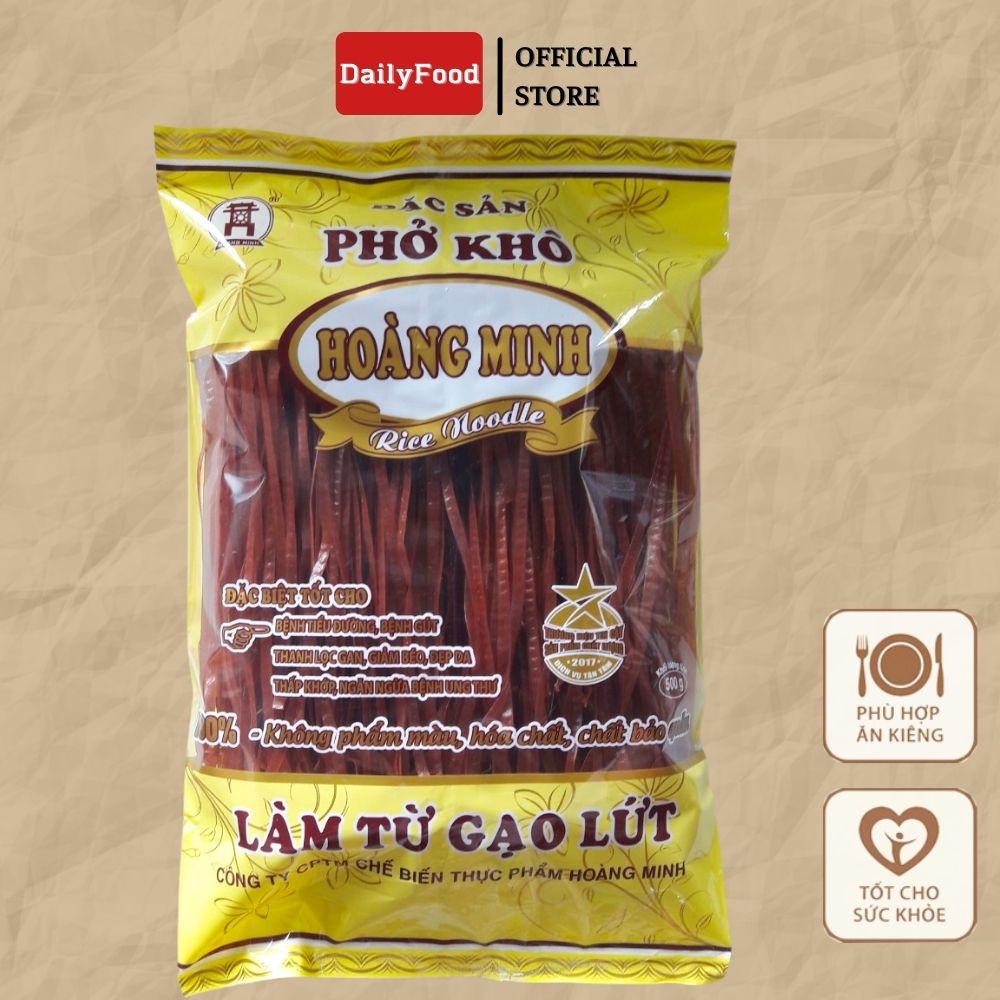 Phở gạo lứt Hoàng Minh 500gram hữu cơ EAT CLEAN cao cấp