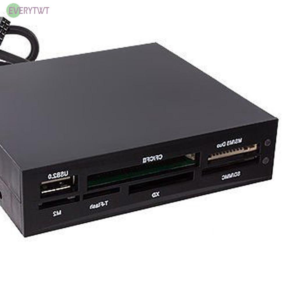 3.5 inch usb2.0 internal card reader for sd mmc xd tf ms cf md memory card new