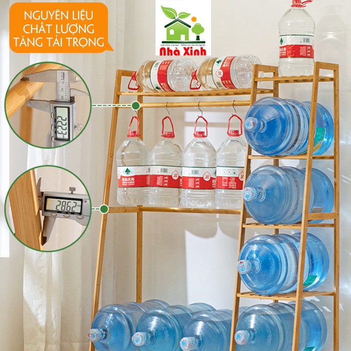 Tủ treo quần áo hình thang - Tủ mắc quần tre chắc chắn bản mới nhất KT : 140 x 130 x 40 cm ( Màu Vàng, Màu Nâu ) | BigBuy360 - bigbuy360.vn