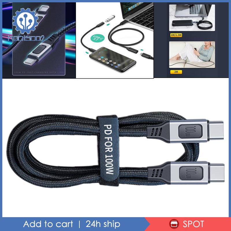Dây Cáp Koolsoo2 100W USBC PD Bện Nylon Thông Dụng Cho Điện Thoại / Máy Tính Bảng