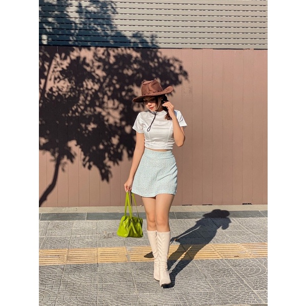 Áo croptop trơn Prinature Top By Gum