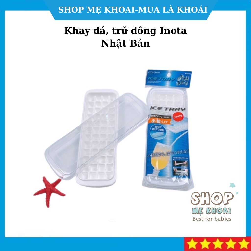 Khay Trữ Đông ,Khay Làm Đá,Đựng Đồ Ăn Dặm Cho Bé Inomata Nhật bản - Shop Mẹ Khoai