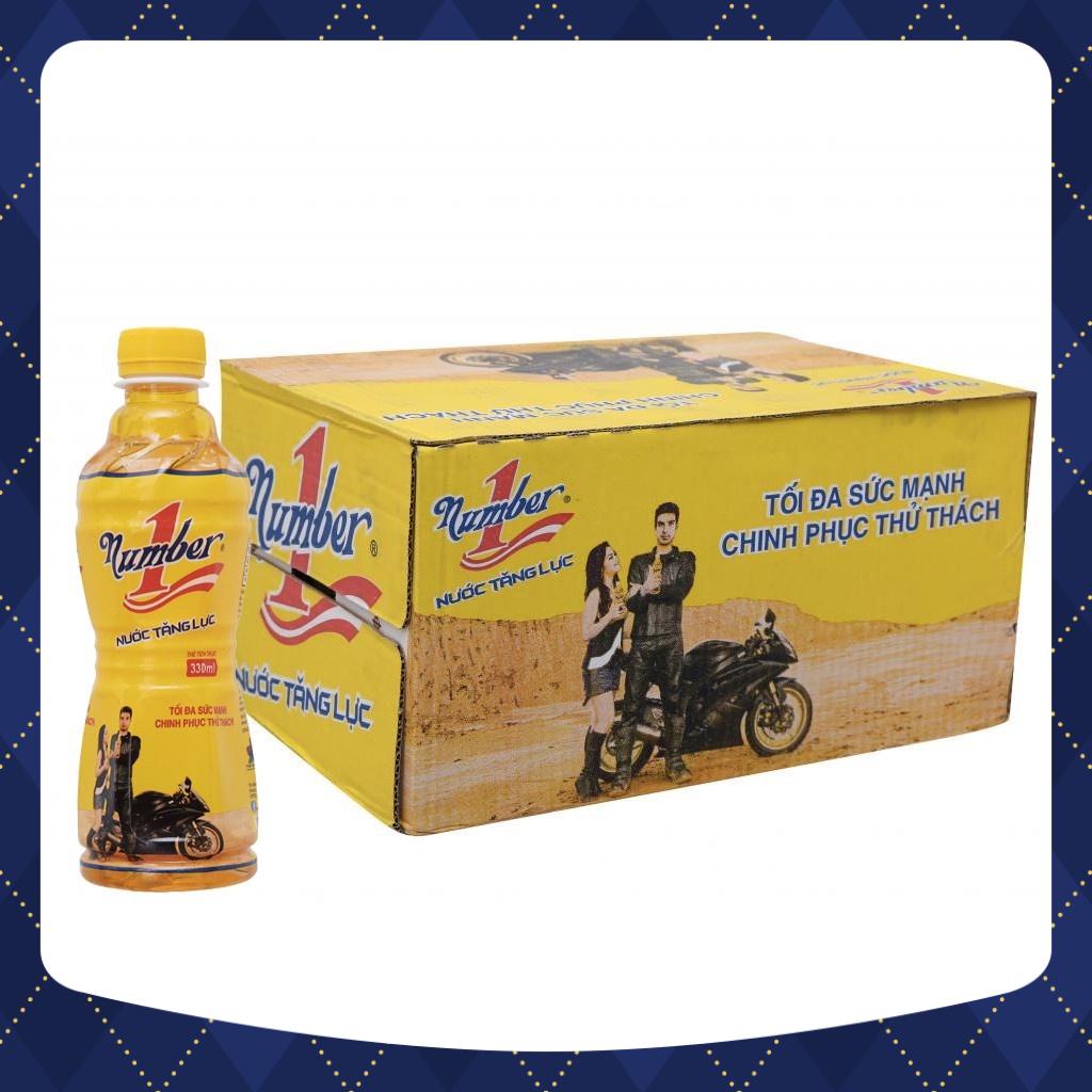 [Ảnh thật] Combo 1 thùng 24 chai nước tăng lực Number One 330ml