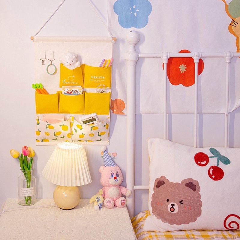 Túi treo tường đựng đồ chia 3/7 ngăn sắp xếp gọn gàng tiện dụng