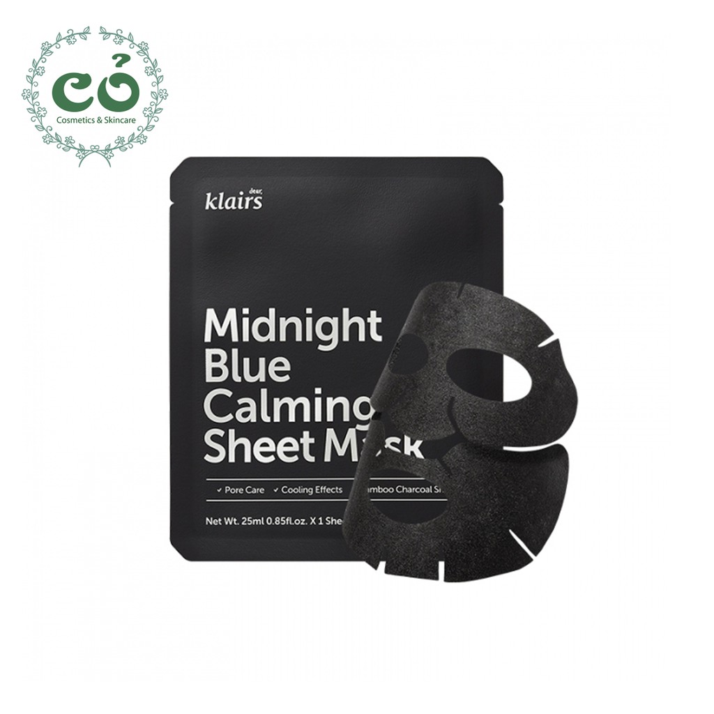 Mặt Nạ Phục Hồi Da Klairs Midnight Blue Calming Sheet Mask 25ml