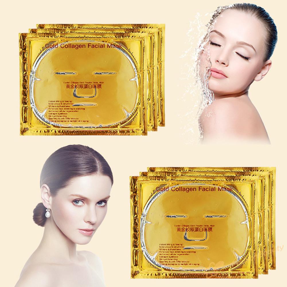 (Hàng Mới Về) Mặt Nạ Collagen Vàng 24k Dưỡng Ẩm Chống Lão Hóa Chăm Sóc Da