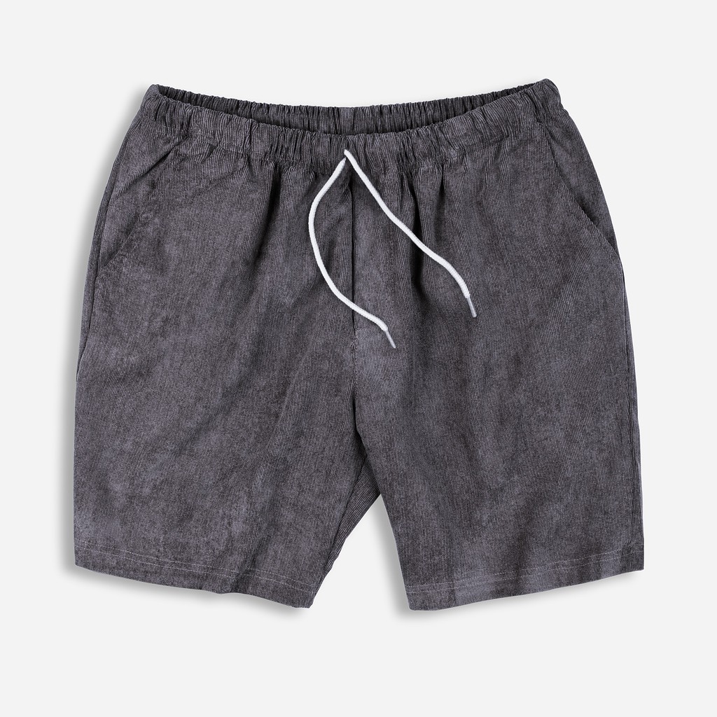 Quần Short Đùi Nam ROUGH  Dáng Cộc Chất Nhung Sọc Tăm Form Unisex 5 Màu Trẻ Trung