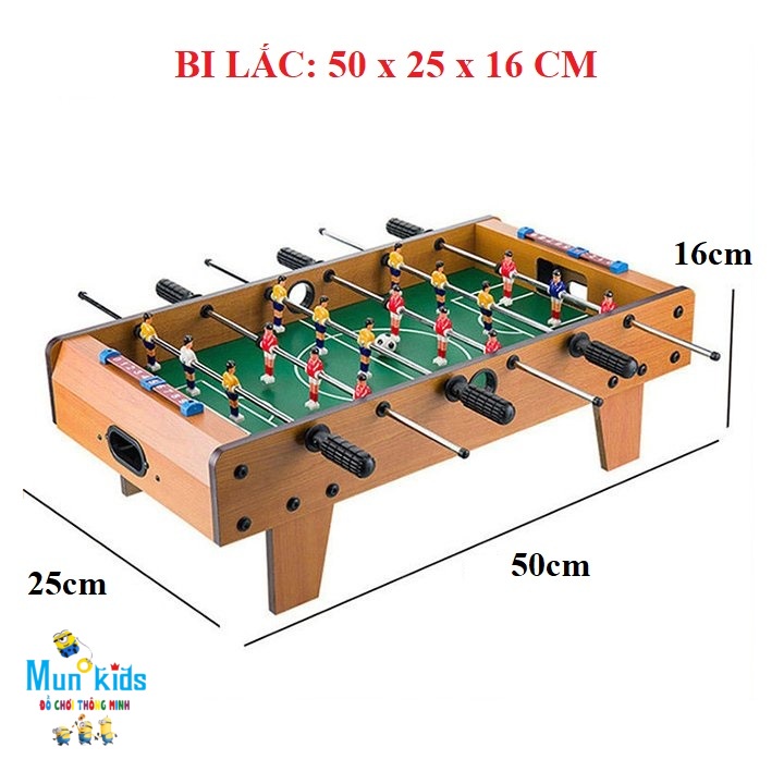 Bàn Bi Lắc/ Banh Lắc Bóng Đá Cỡ Lớn 6 Tay Cầm Phù Hợp Cho Bé Và Người Lớn kt 50*25*16cm - Mun Kids