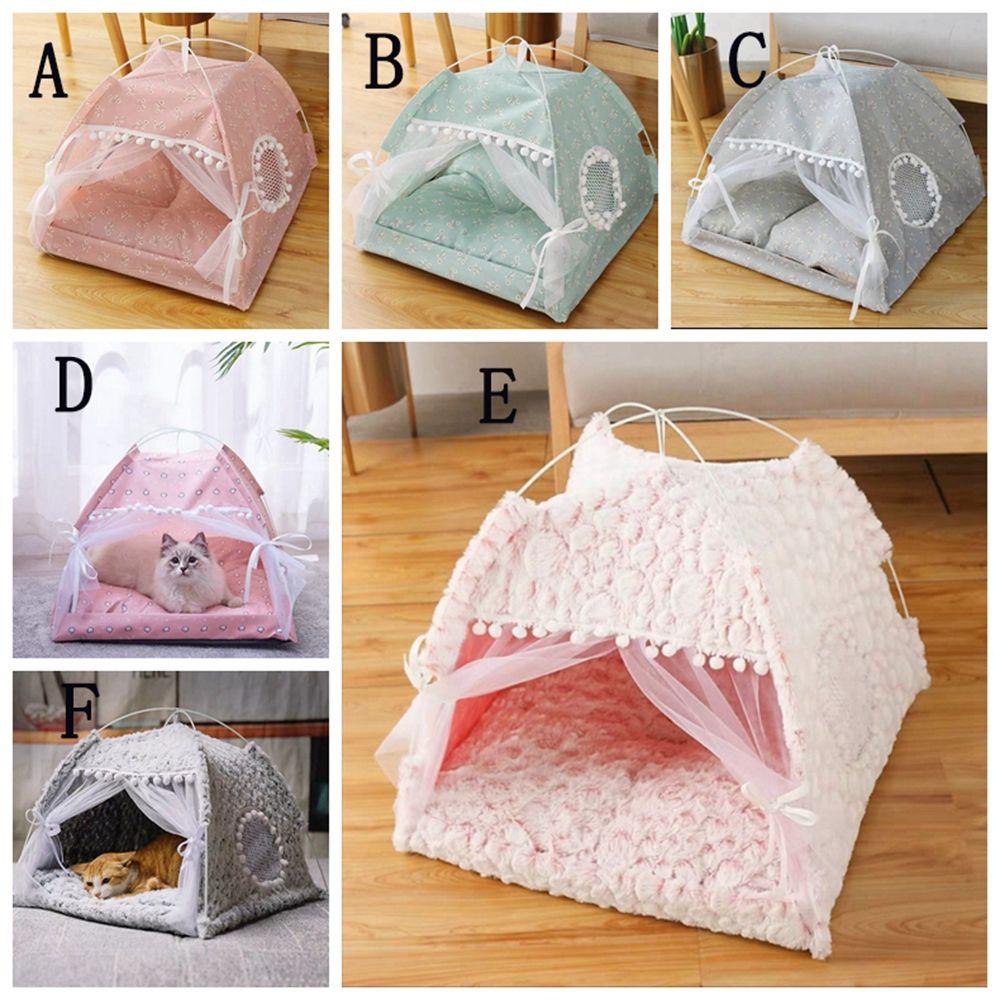 Lều giường ngủ dễ thương cho thú cưng có thể gấp lại tiện dụng