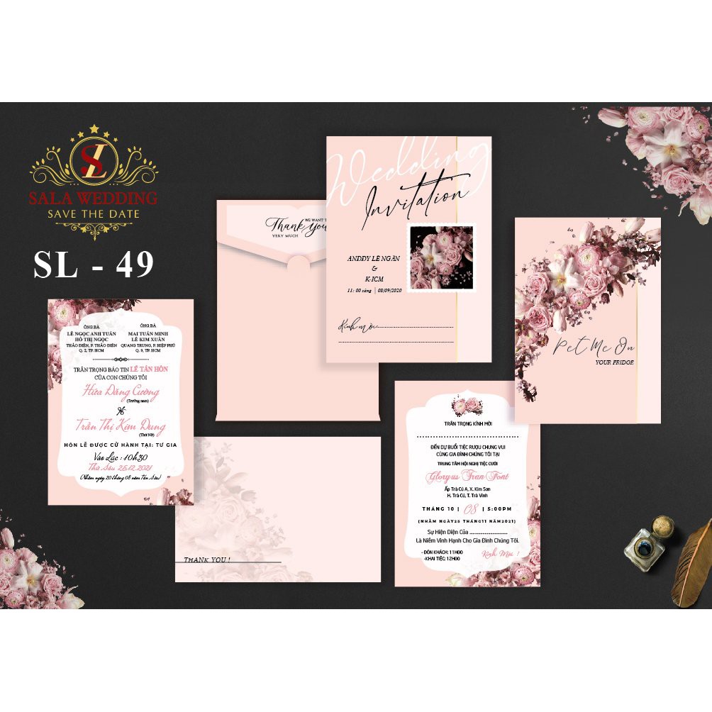 Thiệp cưới SL49