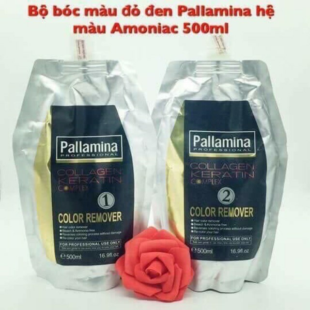 Bóc mầu tóc pallamina  túi 500ml*2