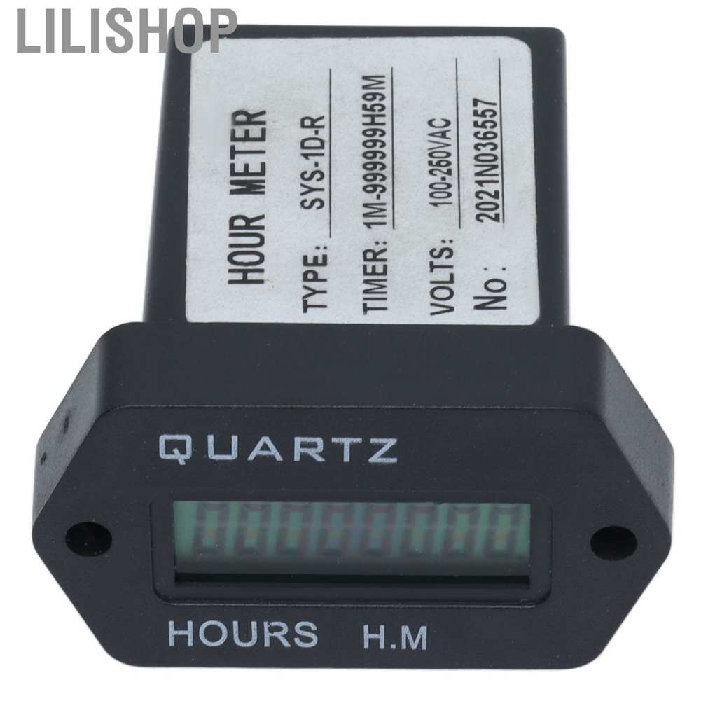 ⚡Hàng HOT⚡Lilishop SYS-1D-R Đồng hồ đếm giờ kỹ thuật số có độ chính xác cao（100-250V）Bộ thời gian công nghiệp Ổn định cao Bộ hiển thị với vòng su