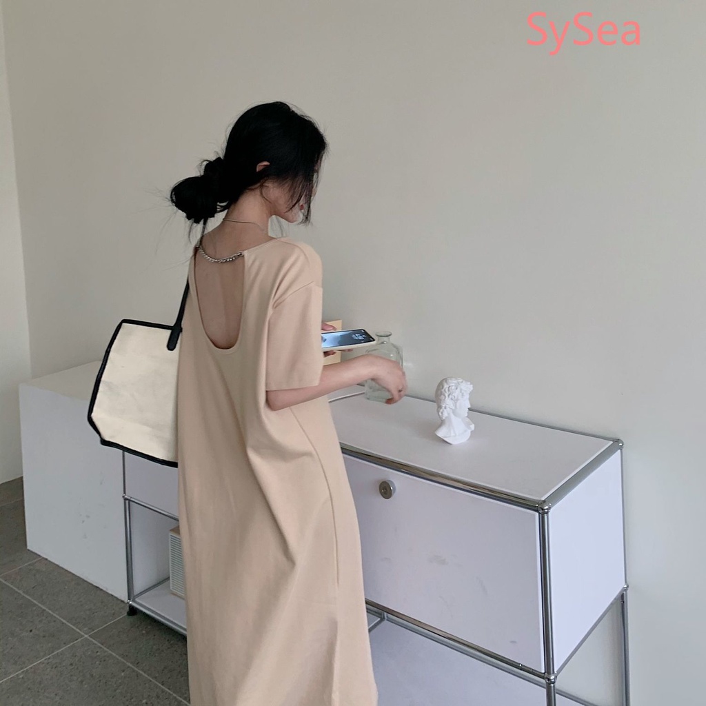Đầm Hở Lưng size Lớn Thời Trang Mùa Hè Hàn Quốc Dành Cho Nữ