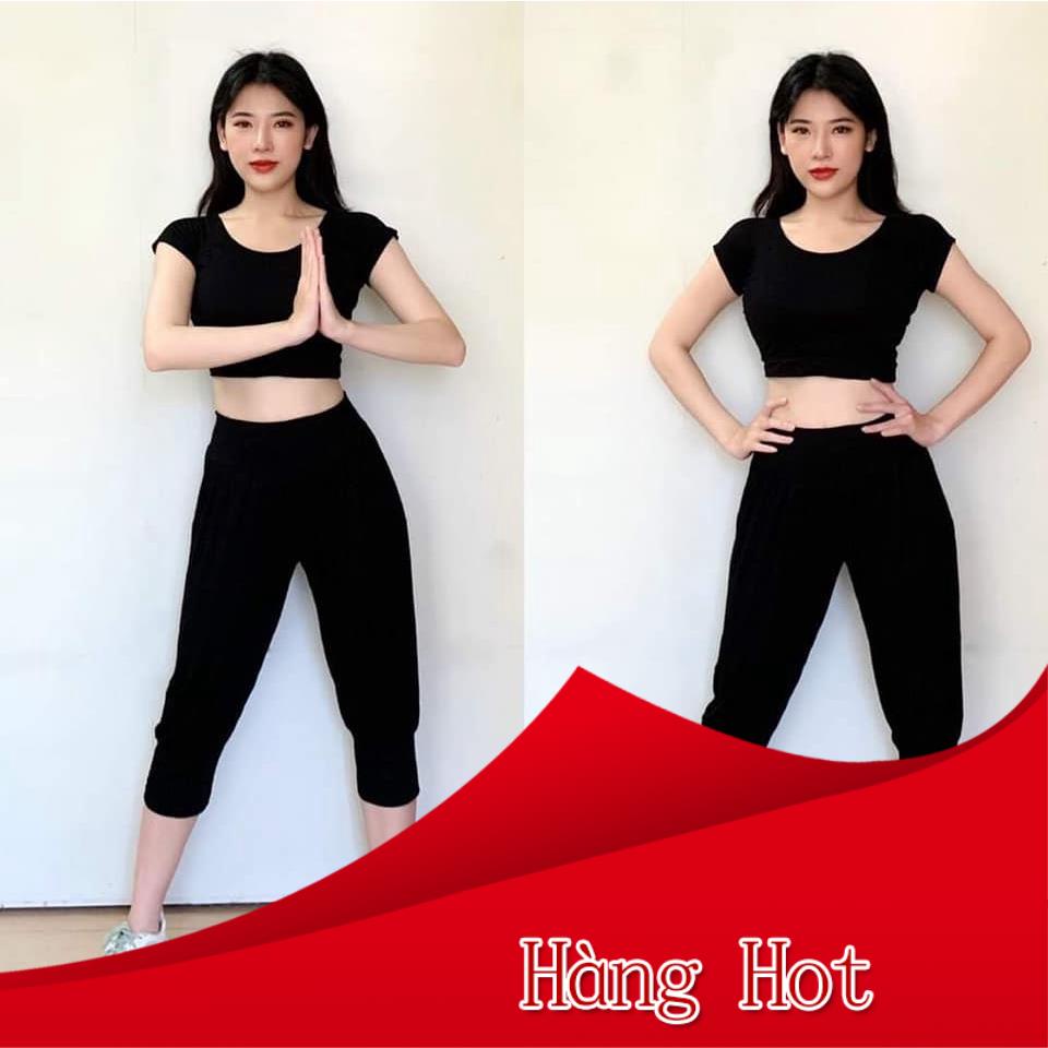 Quần Lửng Yoga Alibaba mặc Ở Nhà, tập Yoga, Zumba, Thể dục - Siêu Rẻ, Siêu Mát
